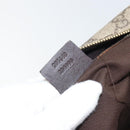 GUCCI GG Supreme Umhängetasche PVC Beige Gold 201448 Auth ep13070-26