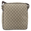 GUCCI GG Supreme Umhängetasche PVC Beige Gold 201448 Auth ep13070-3