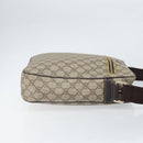 GUCCI GG Supreme Umhängetasche PVC Beige Gold 201448 Auth ep13070-4