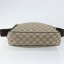 GUCCI GG Supreme Umhängetasche PVC Beige Gold 201448 Auth ep13070-9