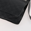 GUCCI GG Canvas Shoulder Bag Black Silver 120841 Auth ep13072-9