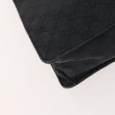 GUCCI GG Canvas Shoulder Bag Black Silver 120841 Auth ep13072-14