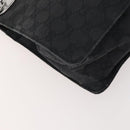 GUCCI GG Canvas Shoulder Bag Black Silver 120841 Auth ep13072-16