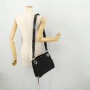 GUCCI GG Canvas Shoulder Bag Black Silver 120841 Auth ep13072-22