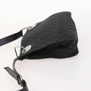GUCCI GG Canvas Shoulder Bag Black Silver 120841 Auth ep13072-4