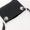 GUCCI GG Canvas Shoulder Bag Black Silver 120841 Auth ep13072-6