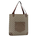 GUCCI GG Supreme Web Sherry Line Tote Bag PVC Beige Red Auth ep13075-1