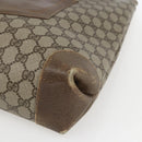 GUCCI GG Supreme Web Sherry Line Tote Bag PVC Beige Red Auth ep13075-10