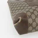 GUCCI GG Supreme Web Sherry Line Tote Bag PVC Beige Red Auth ep13075-11