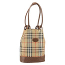 Burberrys Nova Check Tote Bag Canvas Beige Auth ep13077-1