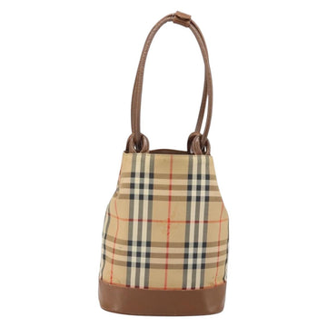 Burberrys Nova Check Tote Bag Canvas Beige Auth ep13077 - 0