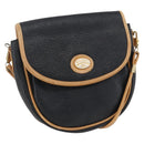 GUCCI Shoulder Bag Leather Black Gold Auth ep13083-1