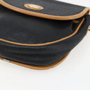 GUCCI Shoulder Bag Leather Black Gold Auth ep13083-9