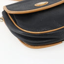 GUCCI Shoulder Bag Leather Black Gold Auth ep13083-14