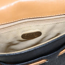 GUCCI Shoulder Bag Leather Black Gold Auth ep13083-17
