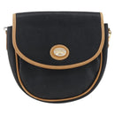 GUCCI Shoulder Bag Leather Black Gold Auth ep13083-13