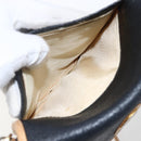 GUCCI Shoulder Bag Leather Black Gold Auth ep13083-23