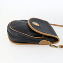 GUCCI Shoulder Bag Leather Black Gold Auth ep13083-4