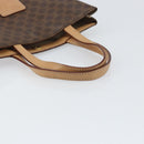 CELINE Macadam Canvas Hand Bag PVC Leather Brown Gold Auth ep13084-7