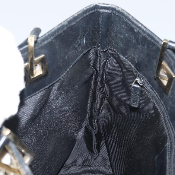 GUCCI GG Canvas Draagtas Goud Navy 002 1099 2404 Auth ep13085