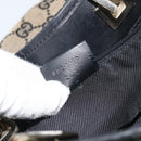 GUCCI GG Canvas Draagtas Goud Navy 002 1099 2404 Auth ep13085-12