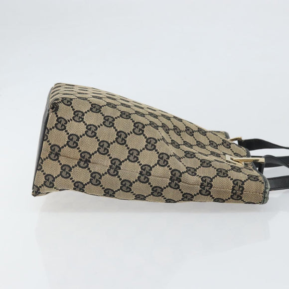 GUCCI GG Canvas Draagtas Goud Navy 002 1099 2404 Auth ep13085