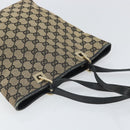 GUCCI GG Canvas Draagtas Goud Navy 002 1099 2404 Auth ep13085-6