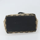 GUCCI GG Canvas Draagtas Goud Navy 002 1099 2404 Auth ep13085-5