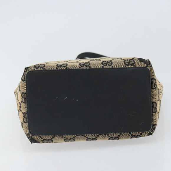 GUCCI GG Canvas Draagtas Goud Navy 002 1099 2404 Auth ep13085