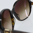 CHANEL COCO Mark Sunglasses plastic Brown CC Auth ep13086-10
