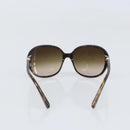 CHANEL COCO Mark Sunglasses plastic Brown CC Auth ep13086-2