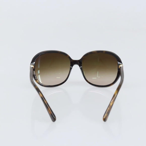 CHANEL COCO Mark Sunglasses plastic Brown CC Auth ep13086