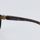CHANEL COCO Mark Sunglasses plastic Brown CC Auth ep13086-8