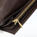 LOUIS VUITTON Damier Ebene Portefeuille Sistina Lange Portemonnee N61747 Auth ep13090-17