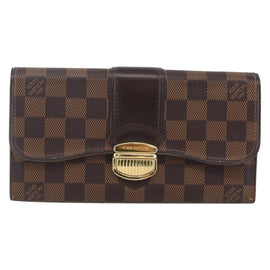 LOUIS VUITTON Damier Ebene Portefeuille Sistina Long Wallet N61747 Auth ep13090 - 0