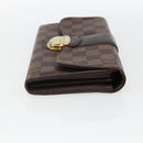 LOUIS VUITTON Damier Ebene Portefeuille Sistina Lange Portemonnee N61747 Auth ep13090-4