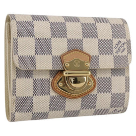 LOUIS VUITTON Damier Azur Portefeuille Joy Bifold Wallet N60030 LV Auth ep13091
