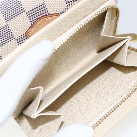 LOUIS VUITTON Damier Azur Portefeuille Joy Bifold Wallet N60030 LV Auth ep13091