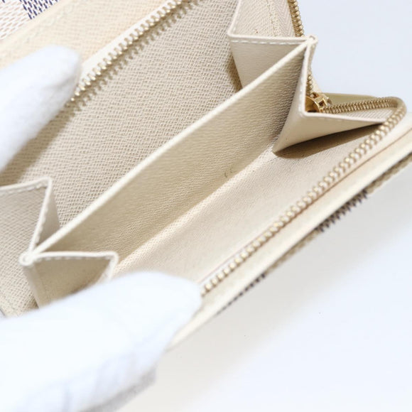 LOUIS VUITTON Damier Azur Portefeuille Joy Bifold Wallet N60030 LV Auth ep13091