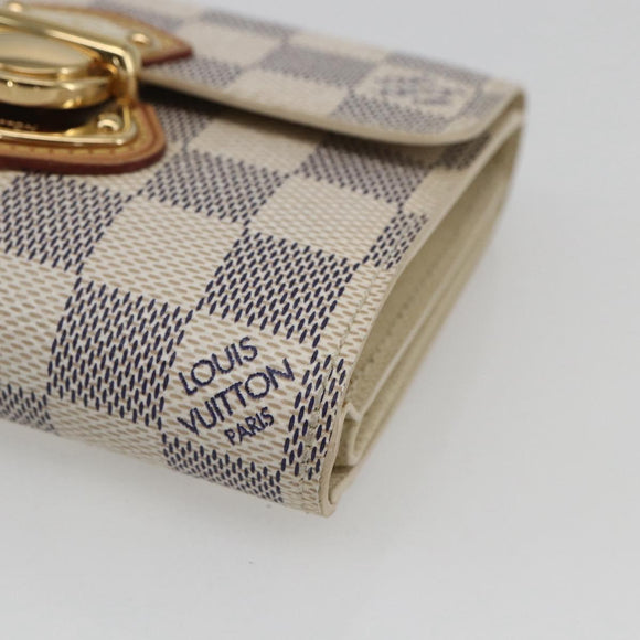 LOUIS VUITTON Damier Azur Portefeuille Joy Bifold Wallet N60030 LV Auth ep13091