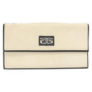 CHANEL 2.55 Chain Shoulder Bag Leather White Silver CC Auth ep13093-2
