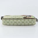 LOUIS VUITTON Mini Tale de Fe Pochette Accessory Pouch Khaki M92274 Auth ep13094-5