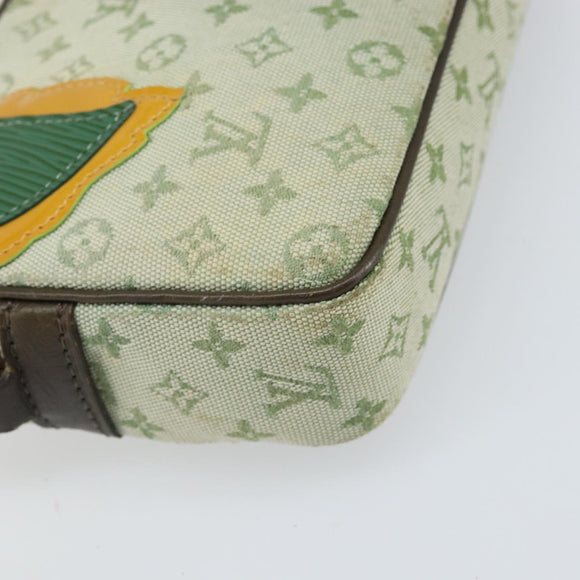 LOUIS VUITTON Mini Tale de Fe Pochette Accessory Pouch Khaki M92274 Auth ep13094