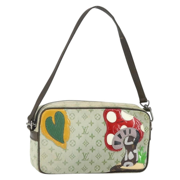 LOUIS VUITTON Mini Tale de Fe Pochette Accessory Pouch Khaki M92274 Auth ep13094