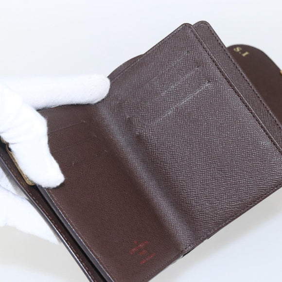 LOUIS VUITTON Damier Ebene Portefeuille Joy Bifold Wallet N60034 LV Auth ep13095