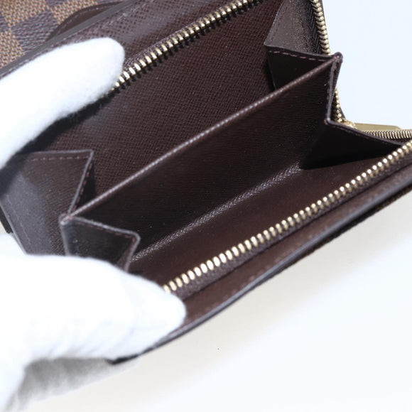 LOUIS VUITTON Damier Ebene Portefeuille Joy Bifold Wallet N60034 LV Auth ep13095