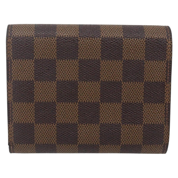 LOUIS VUITTON Damier Ebene Portefeuille Joy Bifold Wallet N60034 LV Auth ep13095
