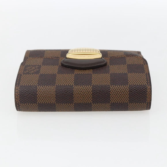 LOUIS VUITTON Damier Ebene Portefeuille Joy Bifold Wallet N60034 LV Auth ep13095
