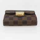 LOUIS VUITTON Damier Ebene Portefeuille Joy Bifold Wallet N60034 LV Auth ep13095-6