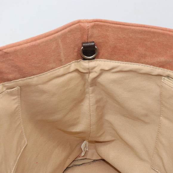 BURBERRY Blue Label Tote Bag Canvas Orange Auth ep13097